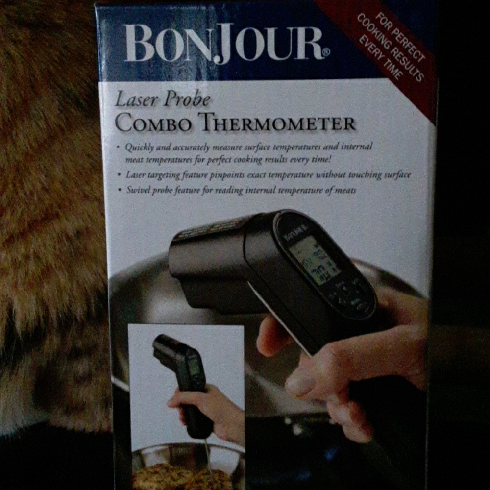 Laser probe combo thermometer
